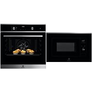 ELECTROLUX 600 PRO SteamBake EOD6P71X + ELECTROLUX 300 LMS2203EMX - Built-in Oven & Microwave Set