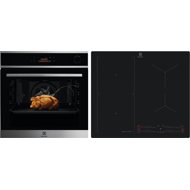 ELECTROLUX 700 SteamCrisp EOC8P39WX + ELECTROLUX 700 SaphirMatt EIS62453IZ - Oven & Cooktop Set