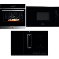ELECTROLUX 800 EOB8S39WX + ELECTROLUX KCC83443 + ELECTROLUX 800 FLEX KMFE172TEX - Oven, Cooktop and Microwave Set