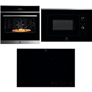 ELECTROLUX 800 EOB8S39WX + ELECTROLUX 600 EIV85453 + ELECTROLUX 300 LMS2203EMX - Oven, Cooktop and Microwave Set