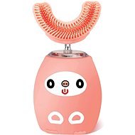Leventi Detská vibračná elektrická zubná kefka, ružová - Elektrická zubná kefka