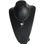 E. L. 16 Square with geometry and opalite - Necklace