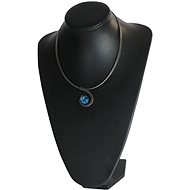 E. L. 19 Spiral with blue glass - Necklace