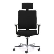 EMAGRA BUTTERFLY Black with Aluminium Cross - Office Chair