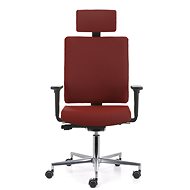 EMAGRA BUTTERFLY Red with Aluminium Cross - Office Chair