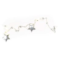 EMOS LED vánoční řetěz stříbrný – hvězdičky, 1,9 m, 2x AA, vnitřní, teplá bílá, časovač - Light Chain