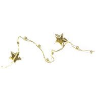 EMOS LED Christmas chain gold - stars, 1,9 m, 2x AA, indoor, warm white, timer - Light Chain
