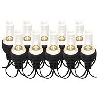 EMOS LED fényfüzér – 10× party égő, 4,5 m, kültéri és beltéri, hideg fehér - Fényfüzér