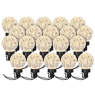 EMOS LED light chain - 20x party bulbs, 7,6 m, indoor and outdoor, warm white - Light Chain