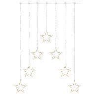 EMOS LED vianočný záves – 7 hviezd, 67 × 125 cm, vnútorná, teplá biela - Vianočné osvetlenie
