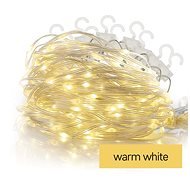 EMOS LED vianočný drop reťaz – cencúle, 1,7 m, vonkajšie aj vnútorné, teplá biela, programy - Svetelná reťaz