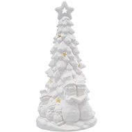 EMOS LED ceramic tree with snowmen, 33.5 cm, 2x AA, indoor, warm white - Christmas Lights