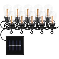 EMOS LED chain with solar panel - 10x party bulbs, 5 m, indoor and outdoor, vintage - Light Chain