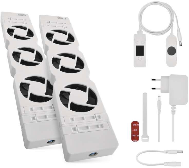 EMOS under radiator DUO, white - Fan