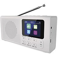EMOS Hordozható rádió, Bluetooth, DAB / DAB+ / FM, fehér - Rádió