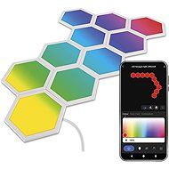 EMOS GoSmart LED Hexagon, starter kit, 10 parts, 19 W, RGBIC dimmable, Wi-Fi - Modular Light