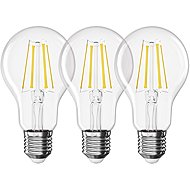 EMOS Filament A60, E27, 5,9 W (60 W), 806 lm, warm white - pack of 3 - LED Bulb