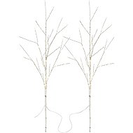 EMOS LED decoration - 2x birch twig, 60 cm, 3x AA, indoor and outdoor, warm white, timer - Christmas Lights