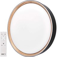 EMOS ILVI přisazené, kruhové 30 W, stmívání + CCT, černé/dřevo - LED Light