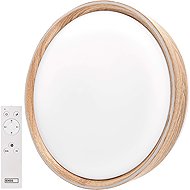 EMOS ILVI přisazené, kruhové 45 W, stmívání + CCT, dřevo - LED Light