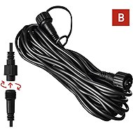 EMOS Extension Cable for Premium Connecting Chains, Black, 10 m, Outdoor and Indoor - Extension Cable