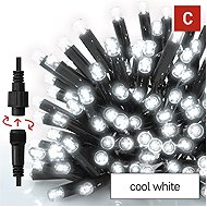 EMOS Premium LED Connecting Chain Black, 5m, Outdoor and Indoor, Cool White - Light Chain