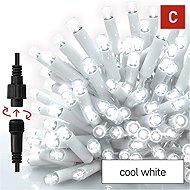 EMOS Premium LED Connecting Chain White, 5m, Outdoor and Indoor, Cool White - Light Chain