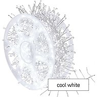 EMOS LED Nano Chain on a Spool, Silver, 9.6m, Outdoor and Indoor, Cool White, Timer - Light Chain