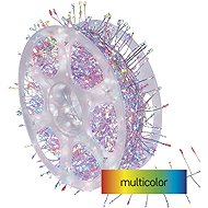 EMOS LED Nano String Lights on a Reel, Silver, 9.6m, Outdoor and Indoor, Multicolour, Timer - Light Chain