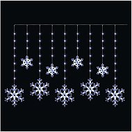 EMOS LED Christmas Curtain – Snowflakes, 160 × 95 cm, Outdoor and Indoor, Cool White, Timer - Light Chain