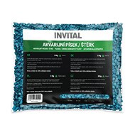 INVITAL Aquarium gravel fluo blue 4-8 mm 3 kg - Aquarium Sand