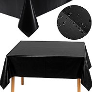 Ruhhy Decorative foil tablecloth black - Tablecloth