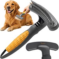 Purlov Double row brush for pets - Dog Brush