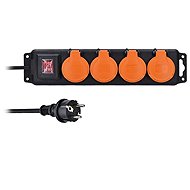 Solight Outdoor extension lead with switch, 4 sockets, IP44, 5 m - Extension Cable