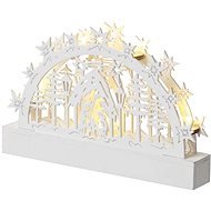 EMOS LED vianočný betlehem, 23 cm, 3× AA, teplá biela, časovač - Vianočné osvetlenie