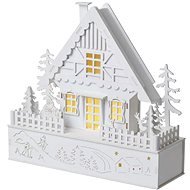 EMOS LED Christmas House, 28 cm, 2 × AAA, Warm White, Timer - Christmas Lights