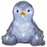 EMOS LED karácsonyi pingvin, 20 cm, 3x AA, beltéri, hidegfehér, időzítővel - Karácsonyi világítás