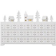 EMOS LED wooden advent calendar, 23x37 cm, 2x AA, indoor, warm white, timer - Advent Calendar