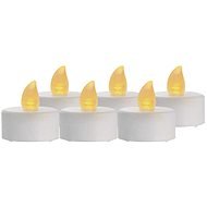 EMOS LED Dekoration - 6x Teelicht weiß, 6x CR2032, für innen, vintage - LED-Kerze