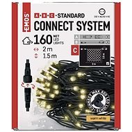 EMOS Standard LED Connecting Christmas Chain - Mains, 1,5x2m, Outdoor, Warm White - Light Chain