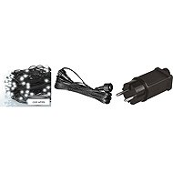 EMOS Standard Weihnachtskette kaltweiß 2 m (Höhe 1,5 m) + 10 m Kabel + Netzteil - Satz