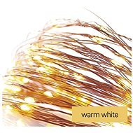 EMOS LED Christmas Nano Chain Copper, 4m, Indoor and Outdoor, Warm White, Timer - Light Chain