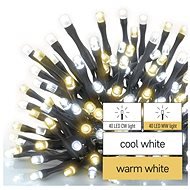 EMOS LED-Weihnachtslichterkette, 8 m, innen und außen, warm/kaltweiß, Timer - Lichterkette