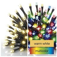 EMOS LED vianočná reťaz 2v1, 10 m, vonkajšia a vnútorná, teplá biela/multicolor, programy - Svetelná reťaz