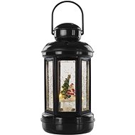 EMOS LED Dekoration - Weihnachtslaterne mit Weihnachtsmann - 20 cm - 3 x AAA - für Innen - warmweiß - Timer - Laterne