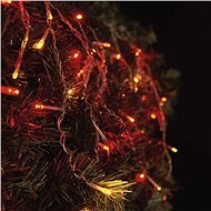 EMOS Spojovacia Standard LED reťaz pulzujúca – cencúle, 2,5 m, červená/jantárová - Vianočná reťaz