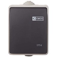 EMOS Wall Switch No. 1.6 IP54, 1 Button - Light Switch