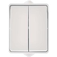 EMOS Wall Switch No. 5, IP54, 2 Buttons - Light Switch