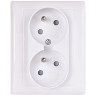 EMOS Double Socket, White - Socket