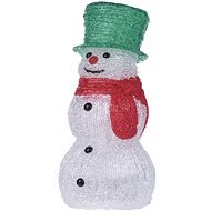 EMOS LED dekorácia – snehuliak, 3× AA, IP20, studená biela, časovač - Vianočné osvetlenie